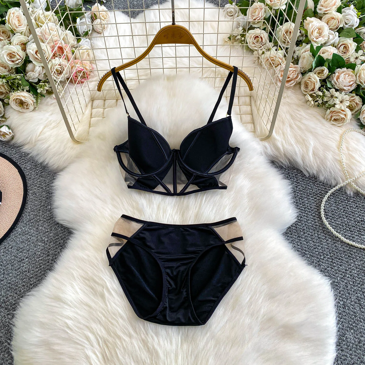 

Sexy Chic mesh Corset Strapless Korean Camis Tank Top Basic Fashion Off Shoulder Summer Women Clothing