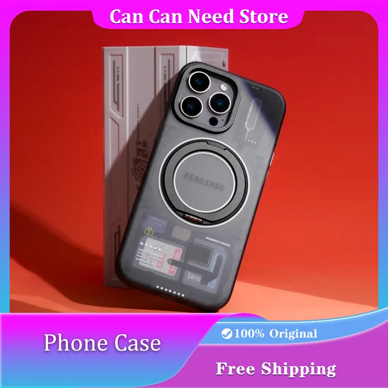 

Персонализированный чехол для телефона Peakzooc, магнитный кронштейн для притяжения, SD/TF/SIM-карта/менеджер хранения карт памяти для iPhone16promax