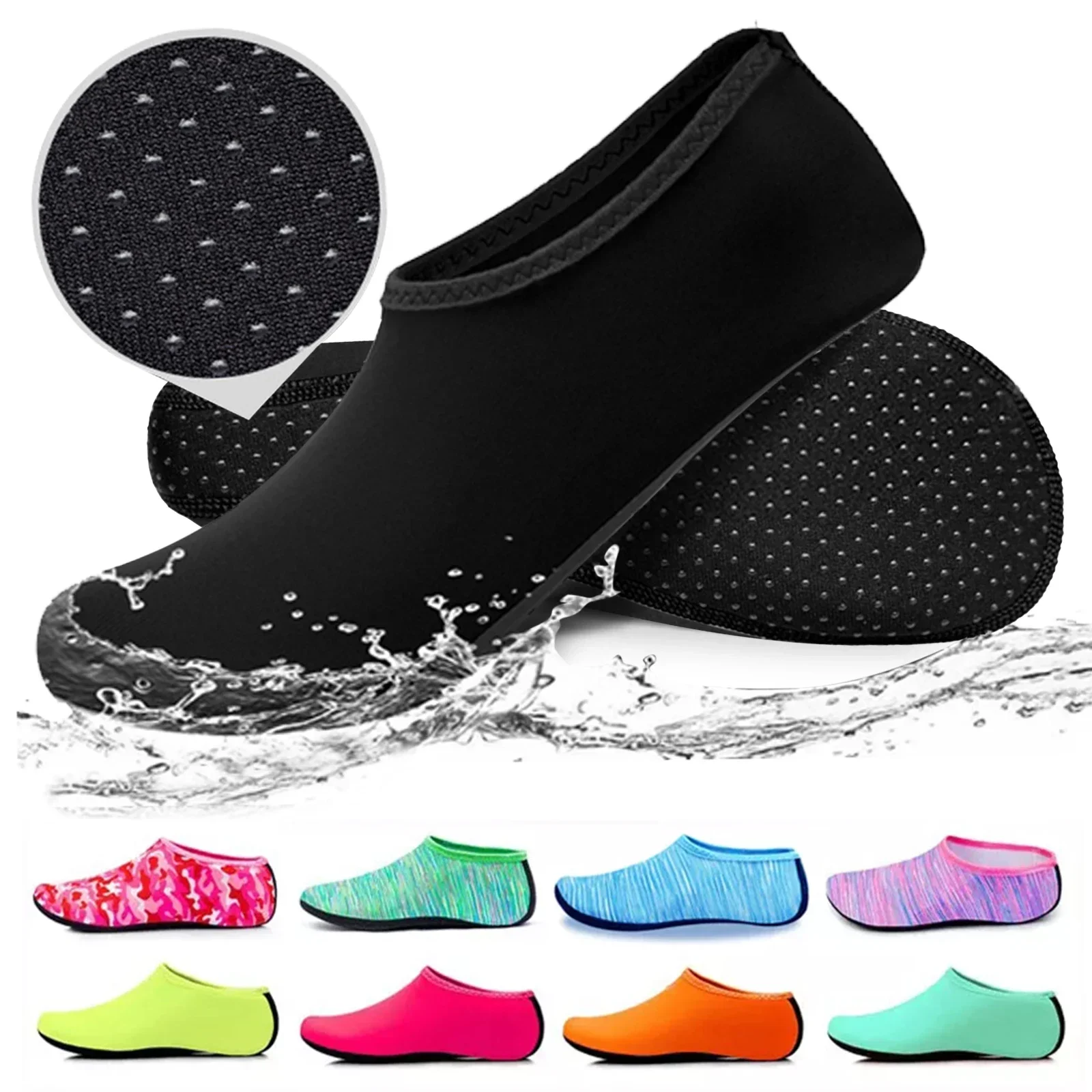

Unisex Water Shoes Swimming Diving Socks Summer Aqua Beach Sandal Flat Shoe Seaside Non-Slip Sneaker Socks Slipper for Men Women