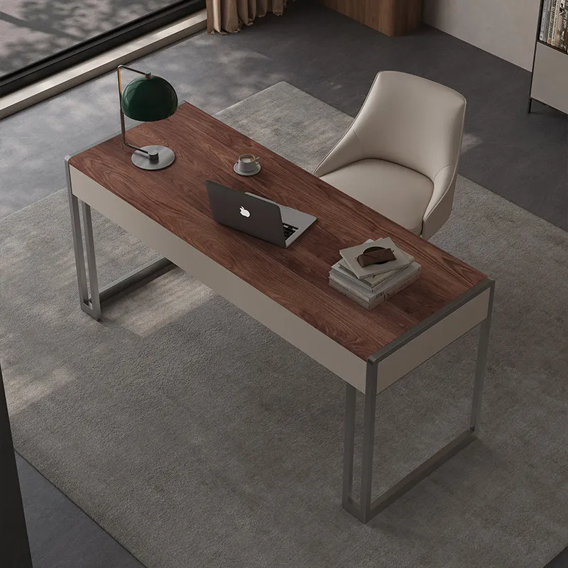 Solid wood desk Modern simple computer desk Home writing desk