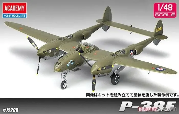 أكاديمية 12208 1/48 P-38F Lightning 'Glacier Girl` (نموذج بلاستيكي)