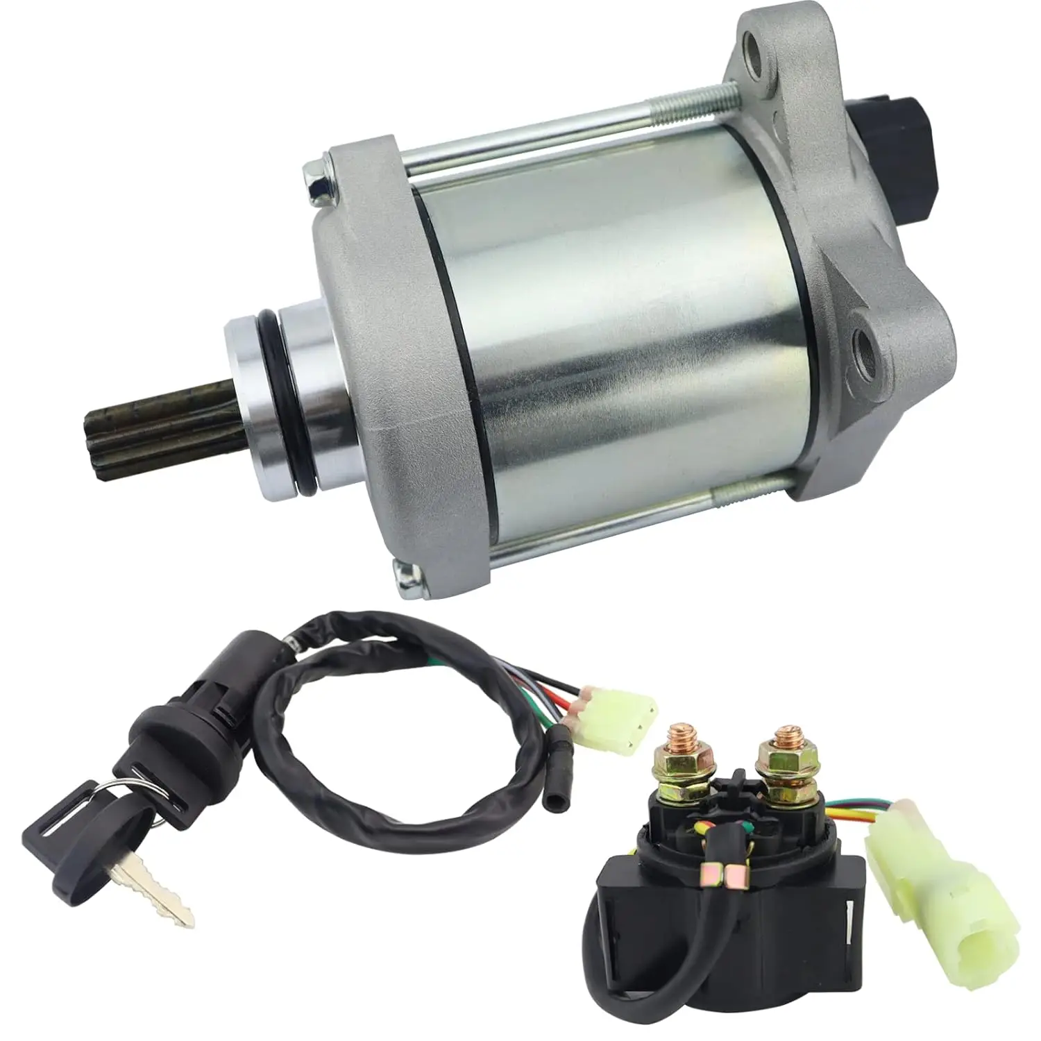

Starter Motor & Relay & Ignition Switch for Honda Recon 250 TRX250TE ES TRX250TM FourTrax 2008-2020 31200-HM8-B61 410-54133