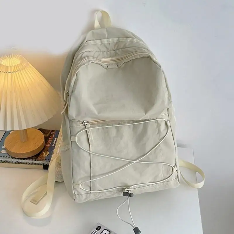 

Contrast Color Nylon School Bag Студент ноутбук рюкзак Book Book Sag Travel Daypack Rucksack подходит для повседневной