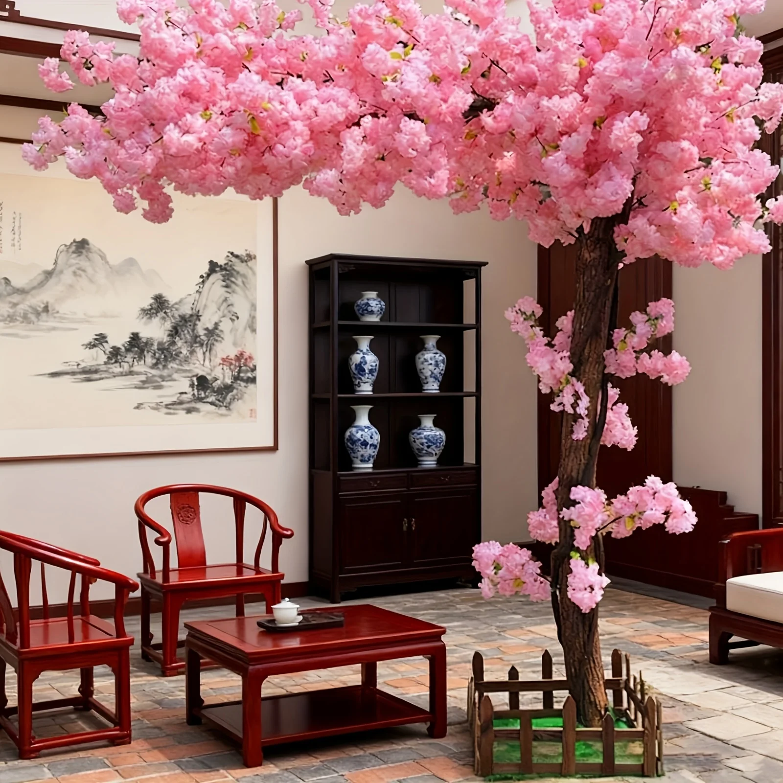 Artificial Cherry Blossom Tree - Home Office Living Room avaliação e preço