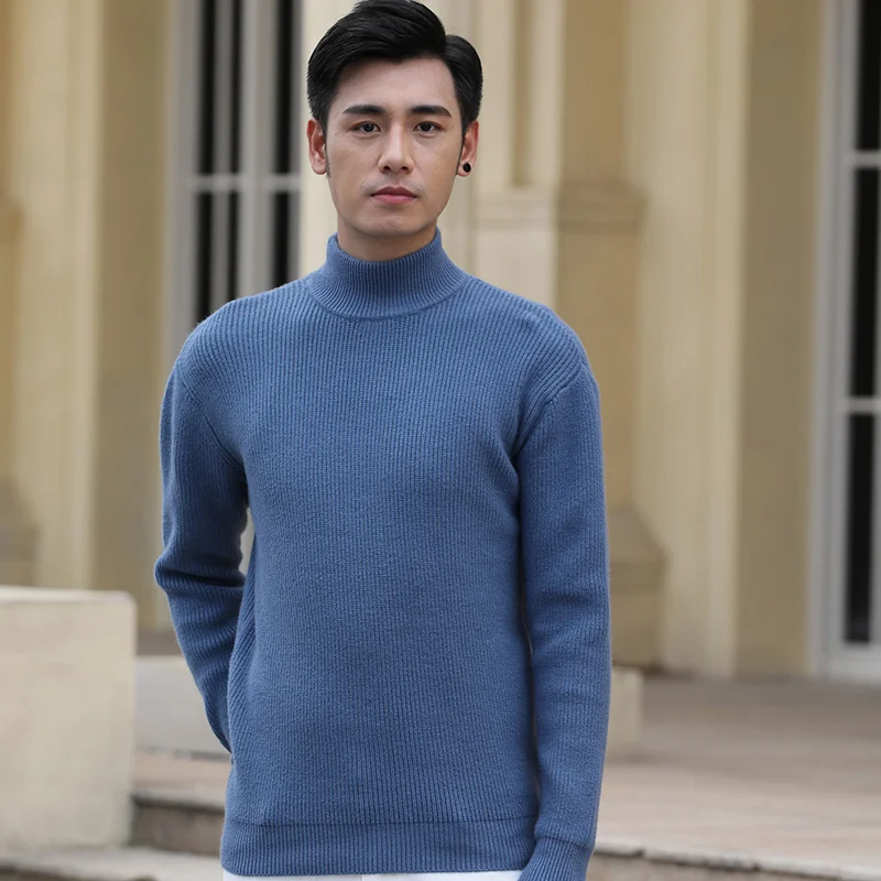 

Осенне-зимний мужской свитер Thiened Camere с высоким воротником, свободное вязаное длинное пальто Sve, повседневное зимнее пальто Faion Ci Sle