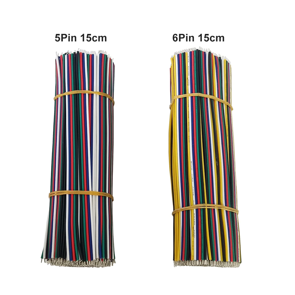 5PCS-100PCS 22AWG Tin-Plated Welding Wire 2Pin 3Pin 4Pin 5Pin 6Pin 10cm-30cm Solder Cable Copper Wire for LED Strip