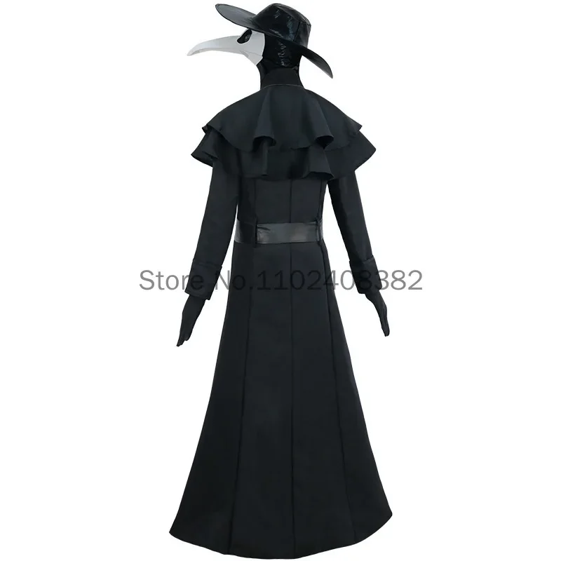 Halloween Costumes for Women Steampunk Plague Doctor Costumes Middle Ages Women Christ Witch Cosplay Mask Priest Horror Wizard