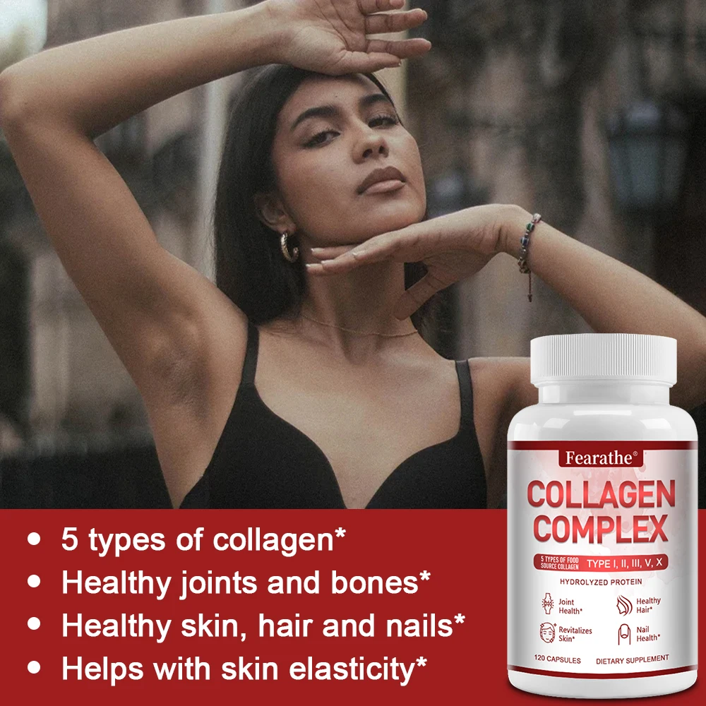 Multiple Collagen - Supports Skin, Hair, Nails and Joints Health, Support Cell Health, Anti-aging, Antioxidant, Women & Men