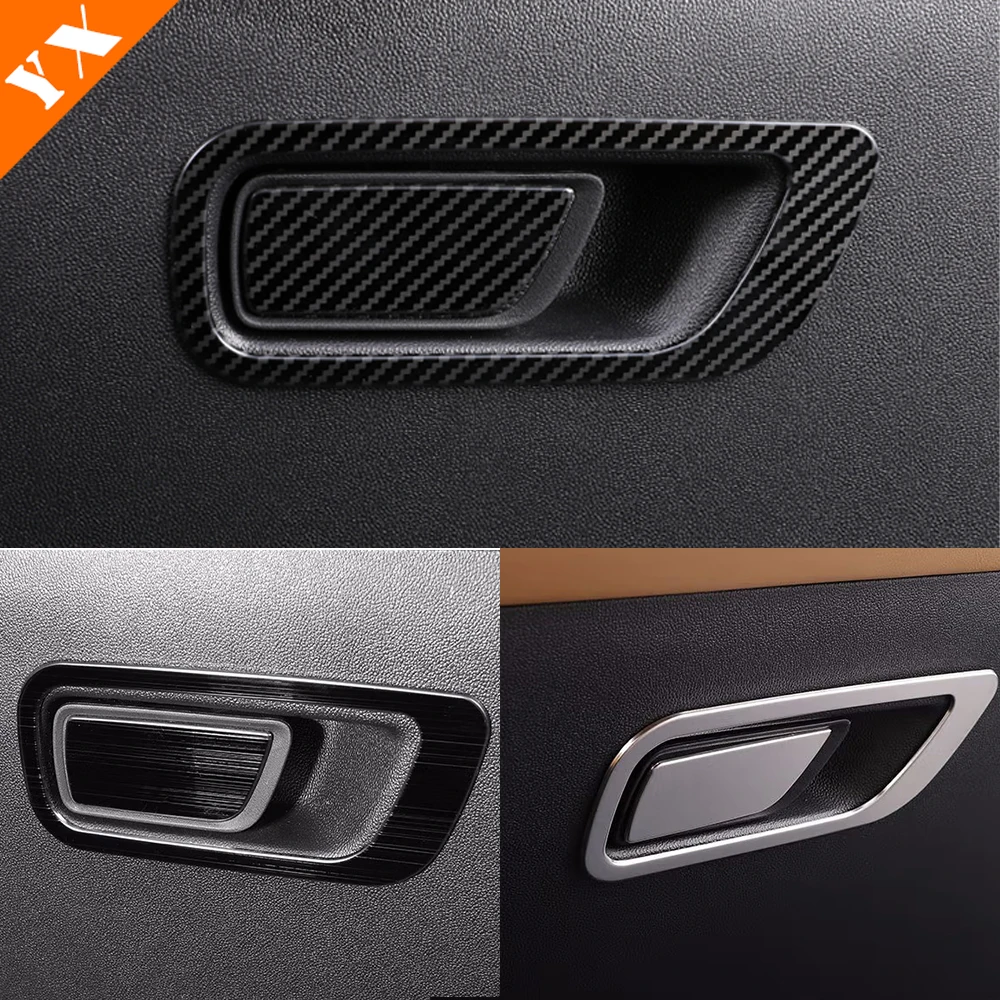 

Stainless Car Co Driver's Glove Box Cover Automotive Interior Sticker Frame Garnish For Changan UNIK UNI-K 2021-2024 Accessories