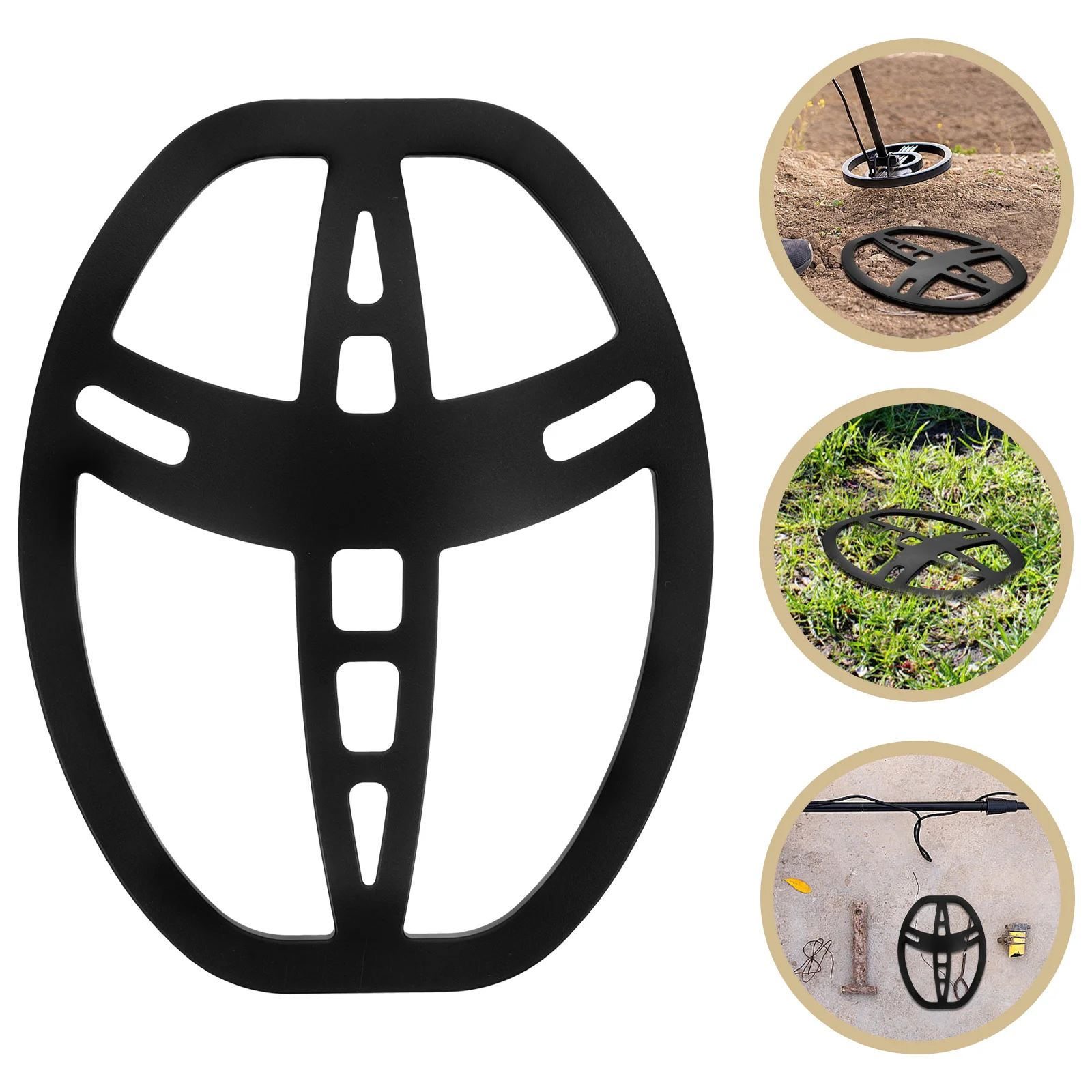 Zuverlässige Spulenabdeckung aus Metall, einfach zu installieren, tragbarer Schutz für verschiedene Markenmodelle, Camping-Erkennungswerkzeug-Zubehör