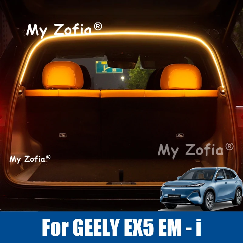 

For Geely EX5 EM-i Galaxy Starship 7 EM-i 2025 2026 Car Rear trunkLED Light Strips Tail box lighting Decorative Accessories