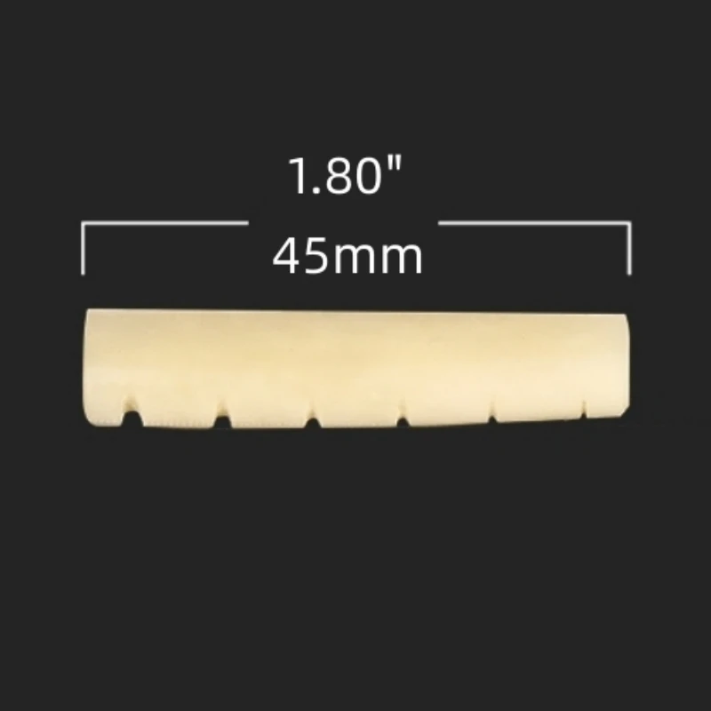 10x Unbleached Bone Nut for Taylor Guitar 45x4.8x8.4mm Luthier