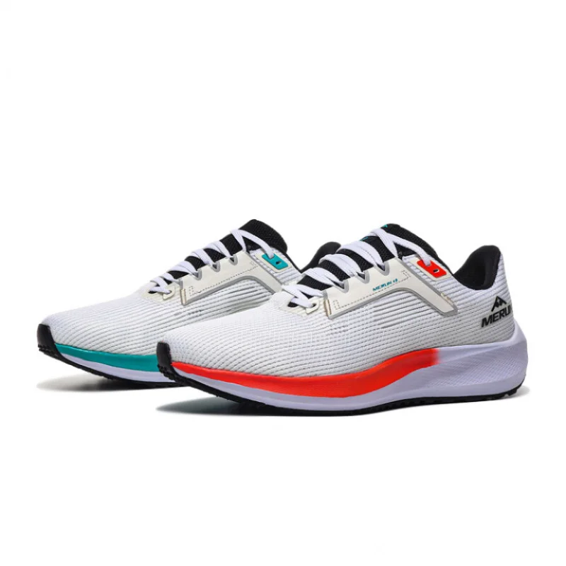 

Спортивная и повседневная обувь, мужская обувь, кроссовки для марафона с увеличенной воздушной подушкой, износостойкая резиновая подошва Fly Woven для всех сезонов, защита от износа