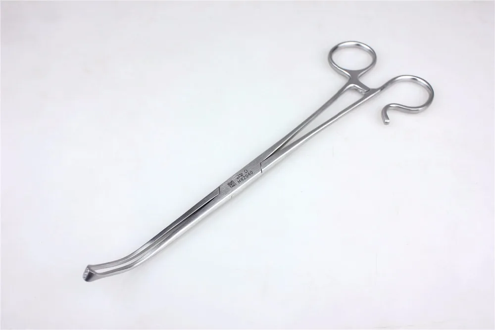 medical Otorhinolaryngology tonsillectomy surgery curved head Tonsil clamp forcep Tonsillar tissue forcep  fast shipping