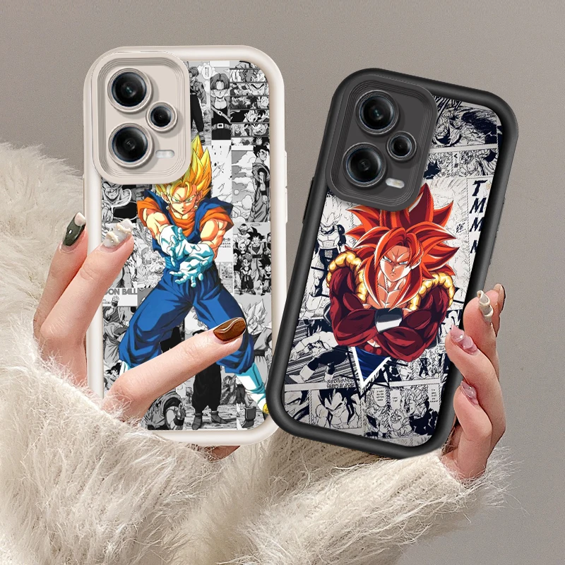 D-Dragon Ball Z Anime Goku Eye Ladder For Xiaomi Redmi Note 13 12 12C 11 11S 10 10C 10A 9C 9A Pro 5G Funda Phone Case