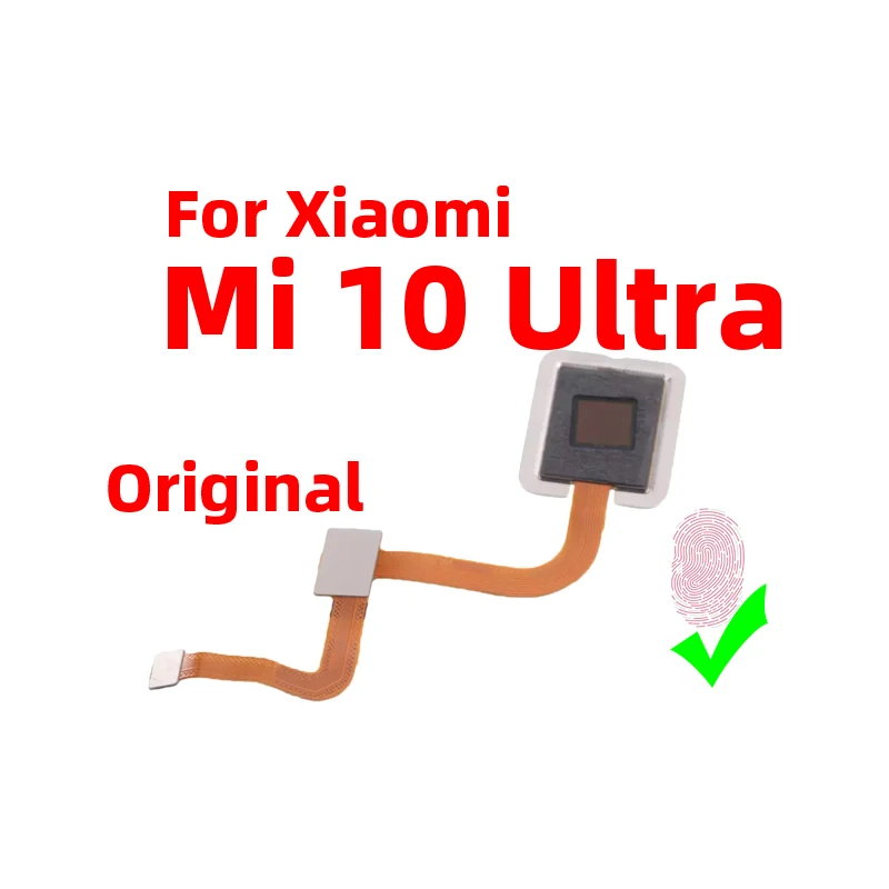 Original For Xiaomi mi 10 Ultra under display Fingerprint Sensor Scanner Touch ID Connect home button Flex Cable