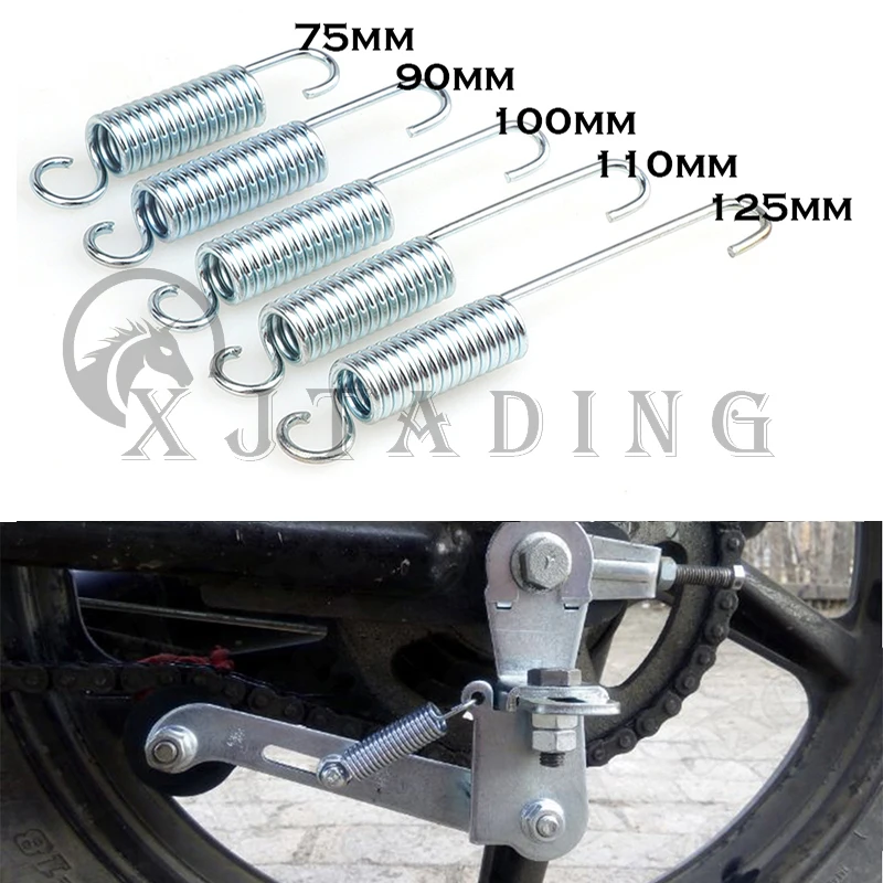 75mm 90mm 100mm 110mm 125mm Ring Metal Motorcycle Bracket Spring Dirt Pit Bike Bracket Support Feet Side Foot Frame Spring