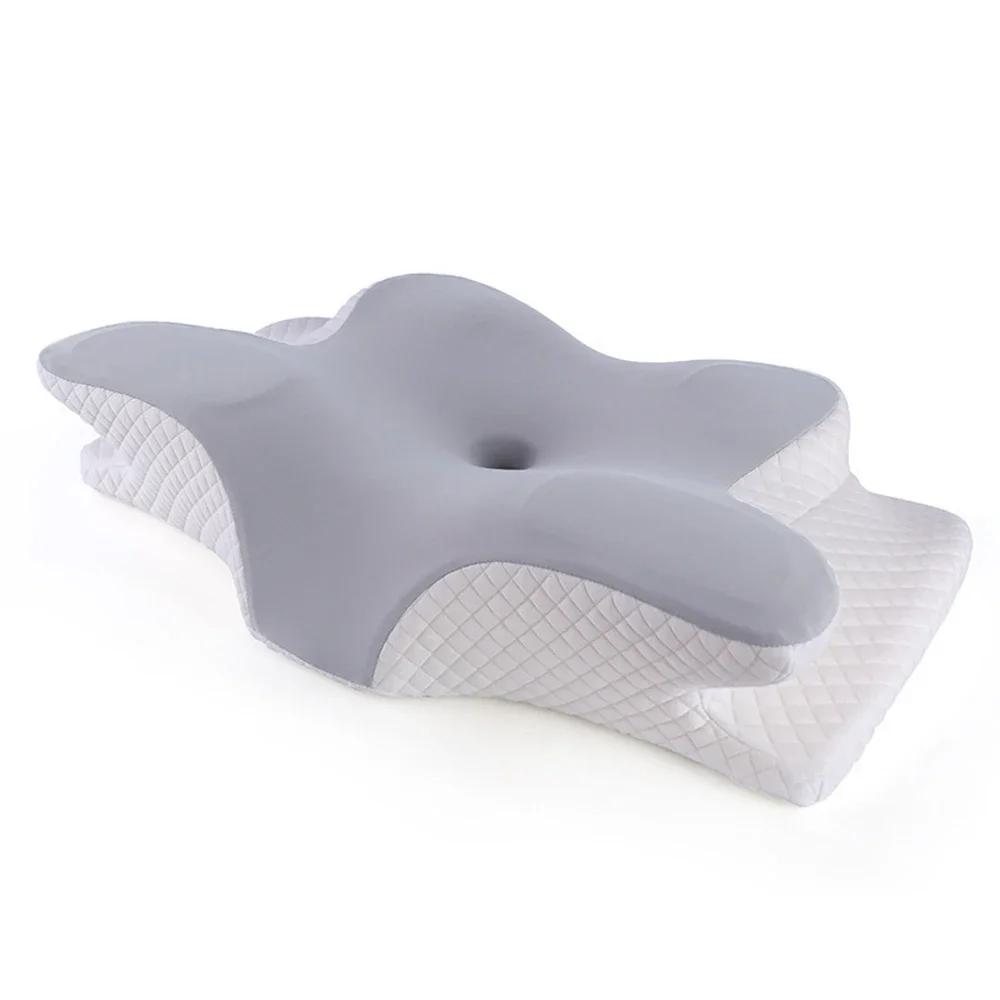 FZCSPEED Memory Foam Pillow Butterfly Shape - Relaxes The Cervical Spine Slow Bounce Neck - Relieves Sleep Orthopedic Pillow