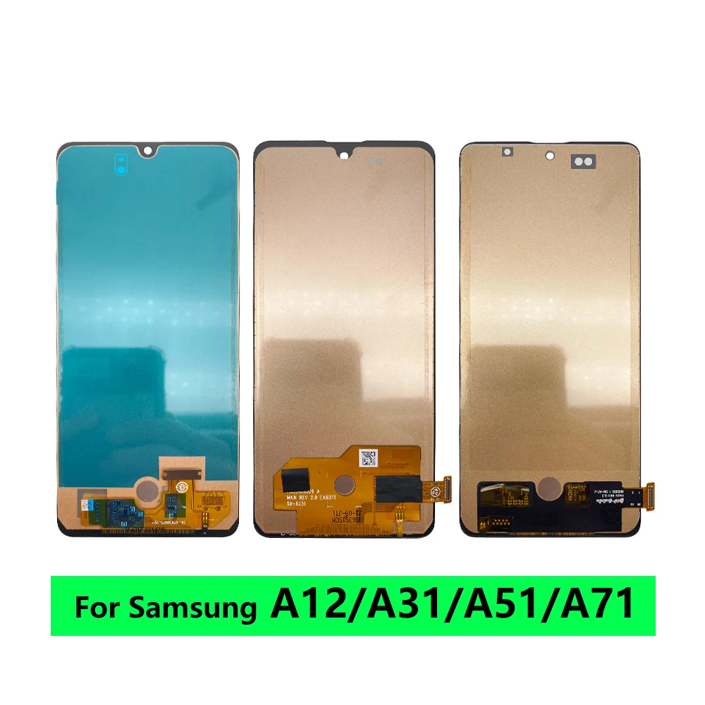 For Samsung A01 A02 A02S A11 A12 4G A31 A51 A71 A05S A05 A04S A23 LCD Display Touch Screen Digitizer Screen Replacement NO Frame