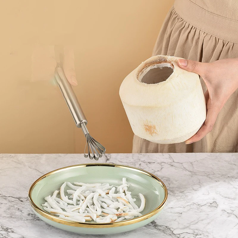 Picture 4: Coconut Opener Tools Creative Dual-purpose Hand Hole Puncher Hammer Coconut Breaker Kitchen Gadgets for Fresh Coconut Wate