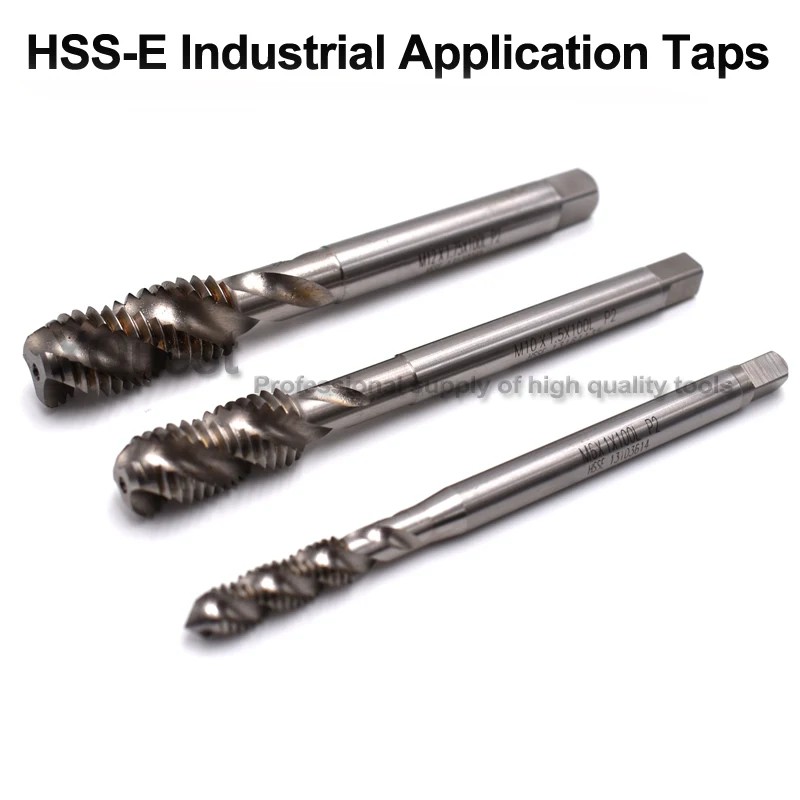 XQuest HSSE Metric Extra Long Shank Spiral Flute Tap M2 M2.5 M2.6 M3 M3.5 M4 M5 M6 M8 M10 M12 machine extended handle Taps 100MM