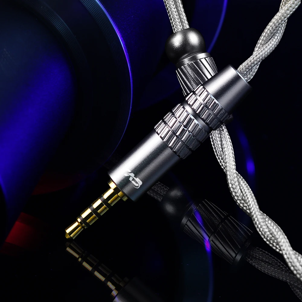CVJ Hato 2 Kabel do Słuchawek Gaming Długość 2M z Obrotowym Mikrofonem Pin 0.78mm 2Pin Wtyki 3.5mm Type C USB Wymienne — zdjęcie produktu 3