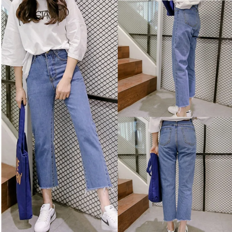 New Nine-minute Pants Loose Fashion Women Clothing Pants 2000s Y2k Clothes Baggy Jeans Autumn Women's Clothes