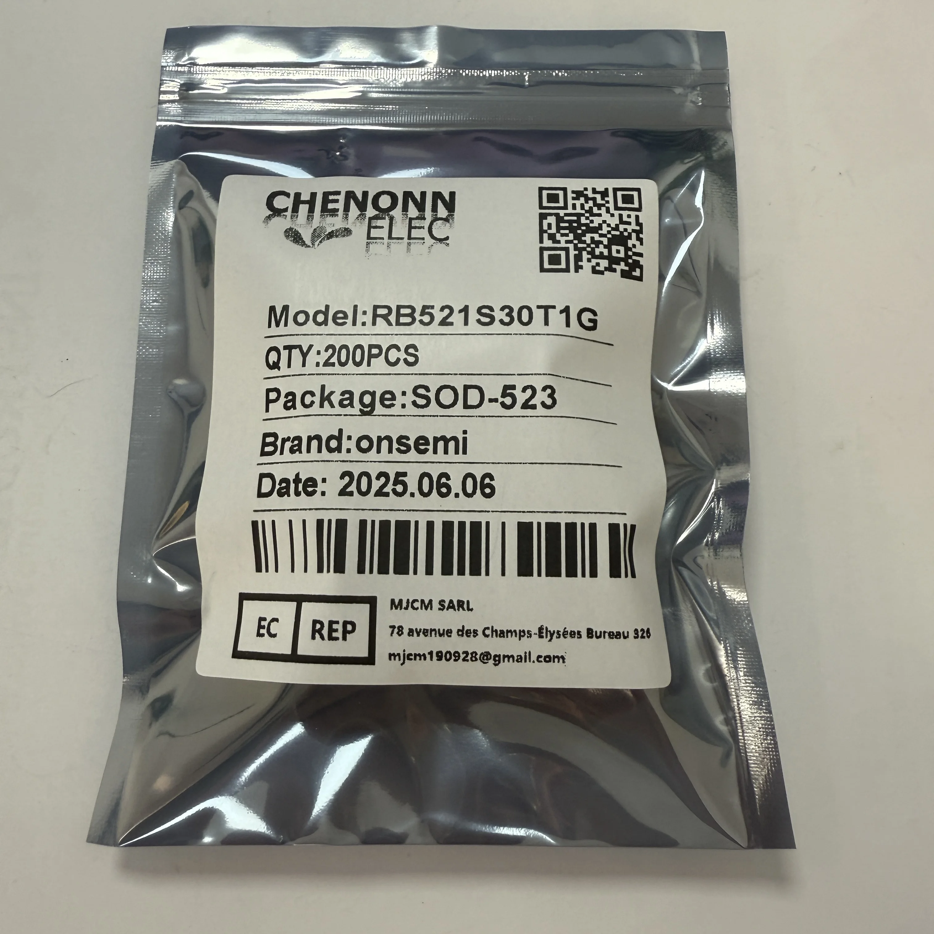 200 PÇS/LOTE RB521S30T1G (Diodos Schottky)