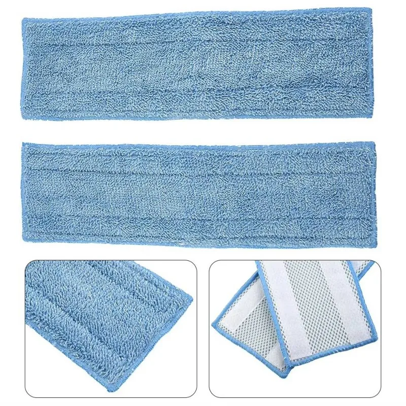 AT28-2 piezas de paños de microfibra lavables y reutilizables para Polti Moppy, paños de microfibra para motor de vapor Polti Moppy