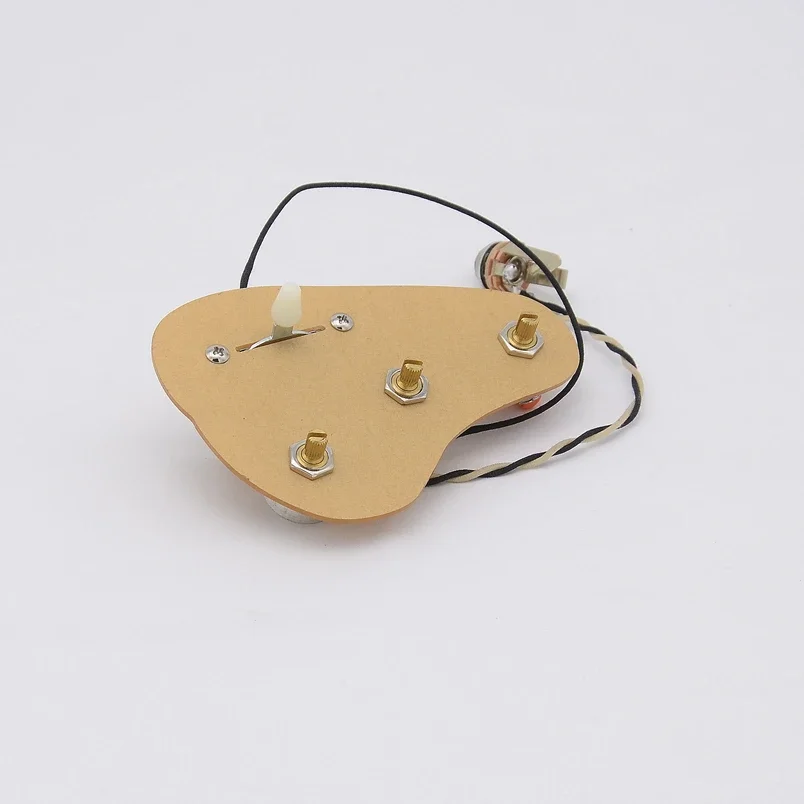 1 set di pickup singoli SSS caricati precablati per chitarra elettrica, kit precablato (3 vasi CTS in ottone da 250 K + interruttore a 5 vie)