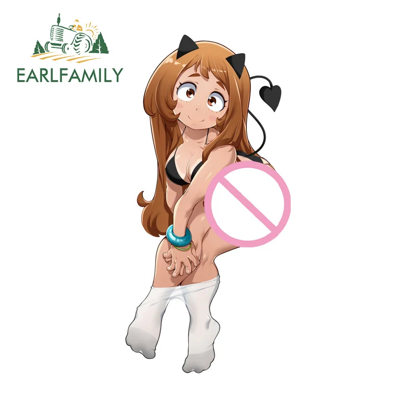 

Наклейка на автомобиль EARLFAMILY Ochaco Uraraka Succubus, наклейка на мотоцикл Nsfw, наклейка для маскировки царапин, подходит для авто, гитары, чемодана, багажа