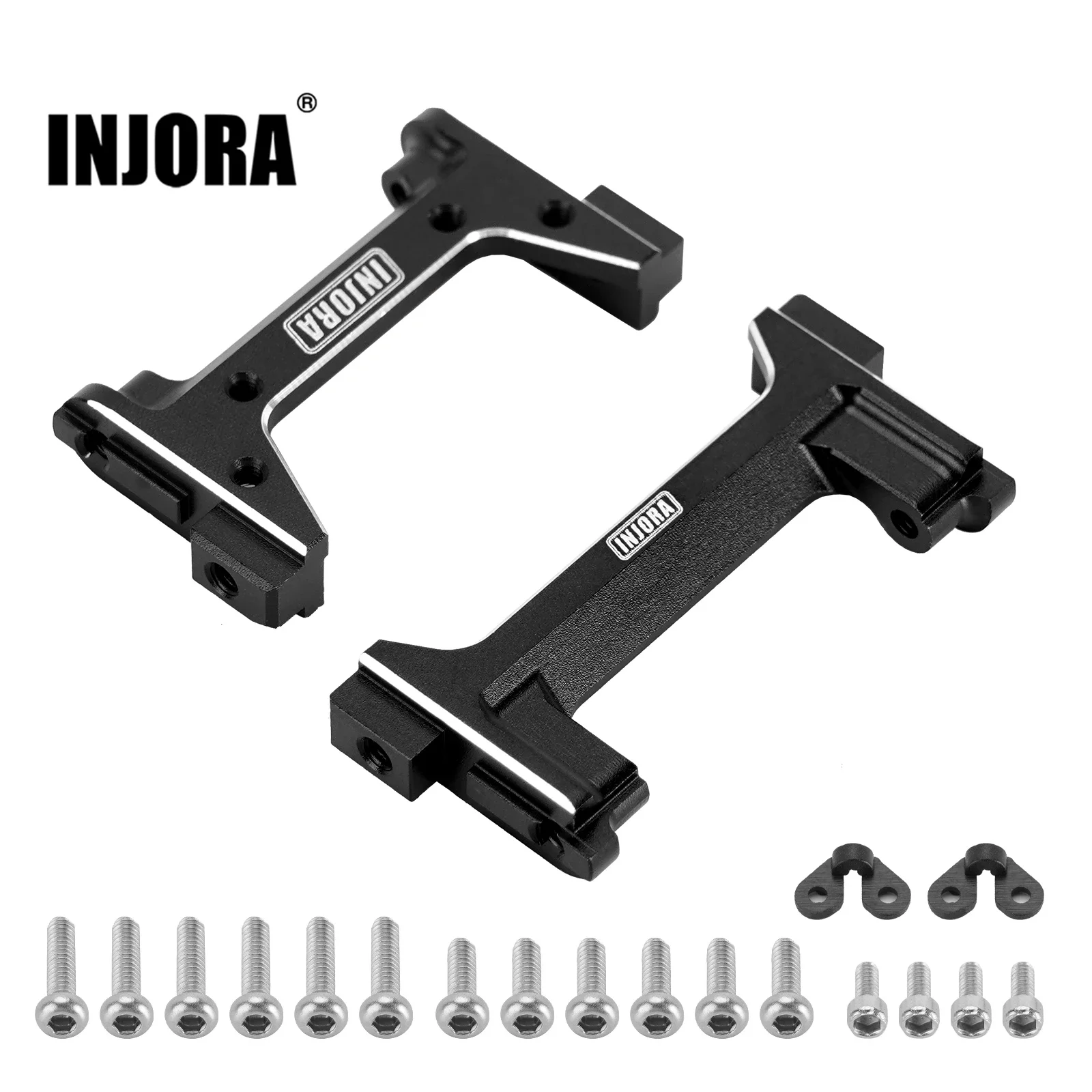 

INJORA CNC Aluminum Front Rear Bumper Mount for 1/18 RC Crawler TRX4M Defender Bronco Upgrade