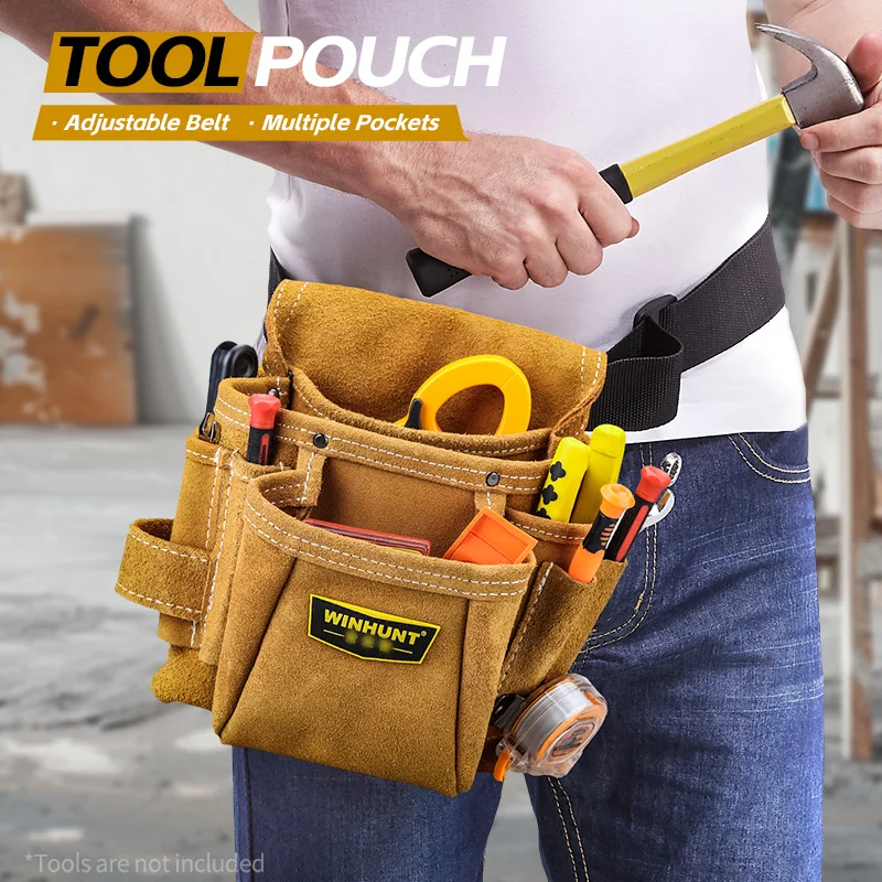 WINHUNT Electrician Tool Pouch, Designed for Professional Electricians and Maintenance Repair Technicians, Tool Belt