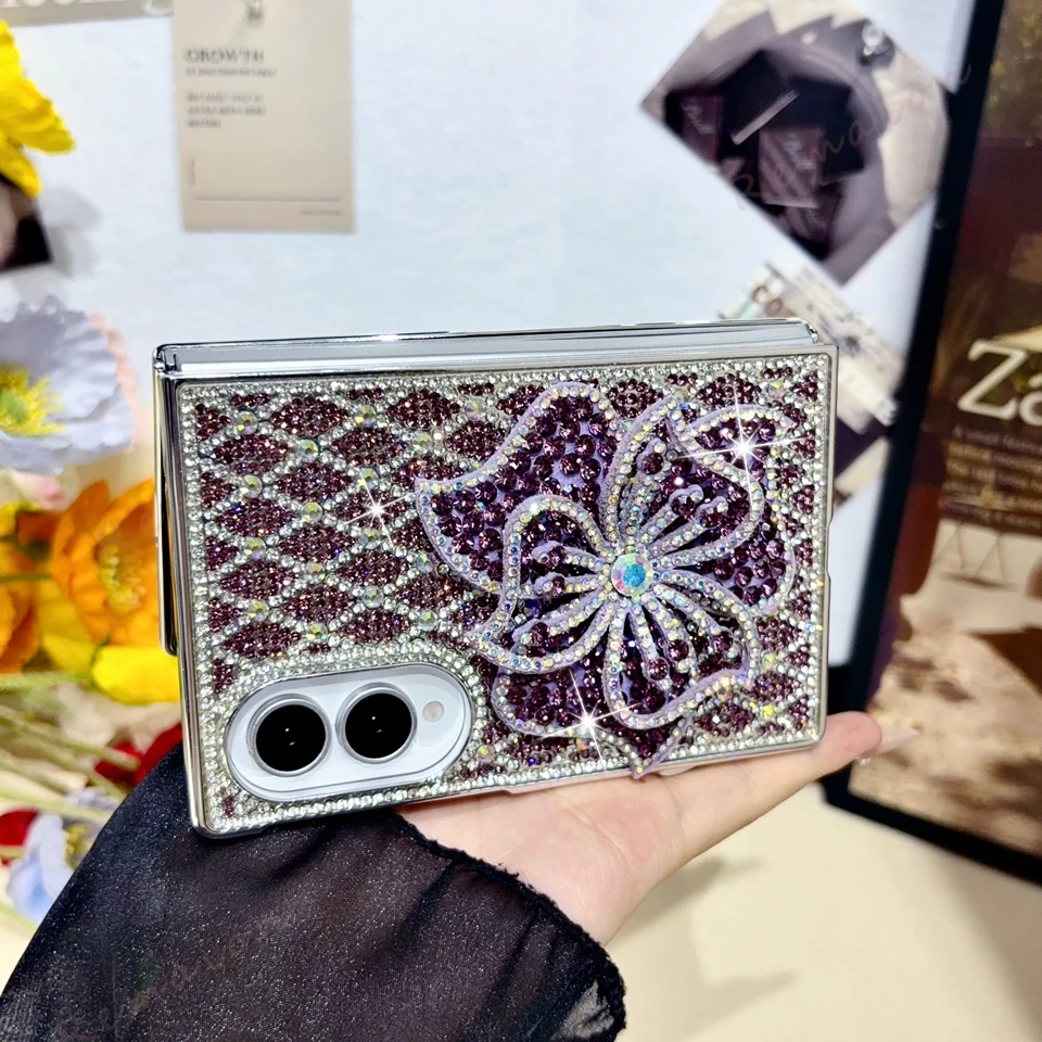 Glitzernde Diamant-Sechsblumen – Phone Cases Z Fold 4 Bewertung und Preis