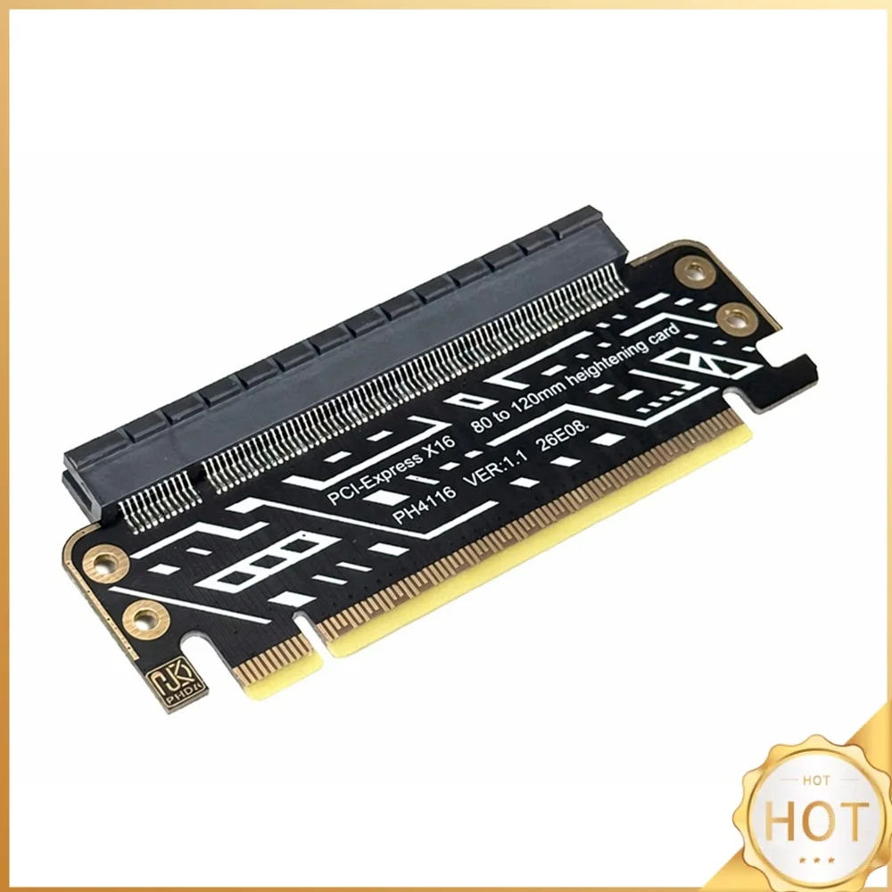 PCIE 4.0 Riser Cable for 1U / 2U Server Case High Speed Graphics Card Extension Cable Extension Cards Adapter Riser