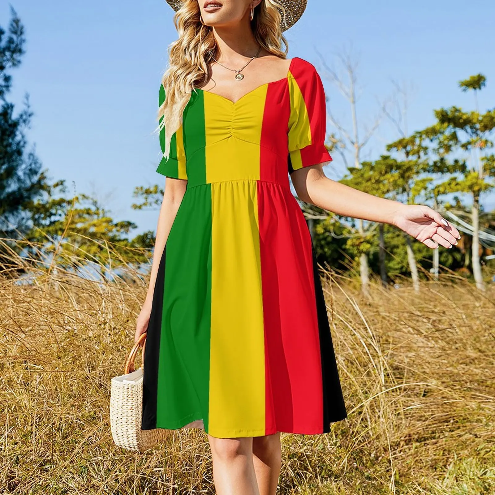 Reggae Vibes Short Sleeved Dress elegant women's dresses sale luxury evening dresses for women 2025 Dress