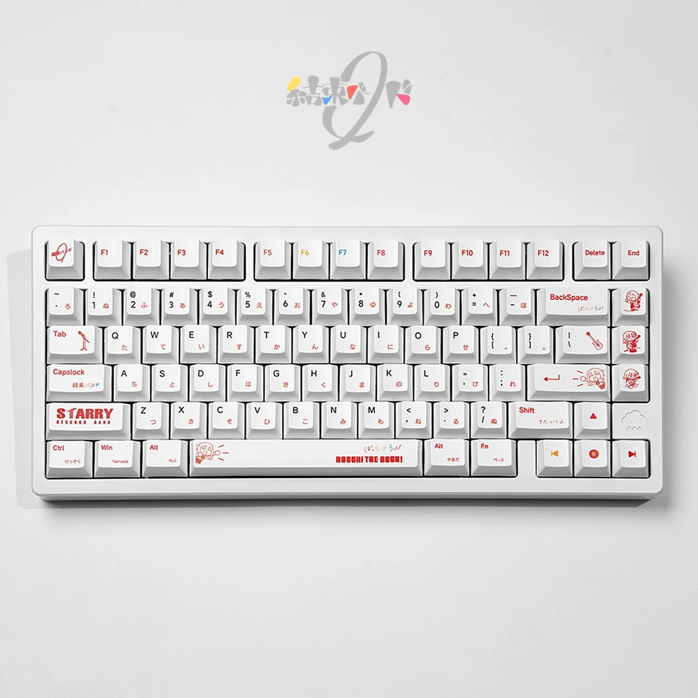 136 مفتاحًا من ملف تعريف الكرز BOCCHI THE ROCK أغطية مفاتيح حرارية للتسامي PBT للوحة المفاتيح الميكانيكية للهدايا الأجهزة الطرفية #2