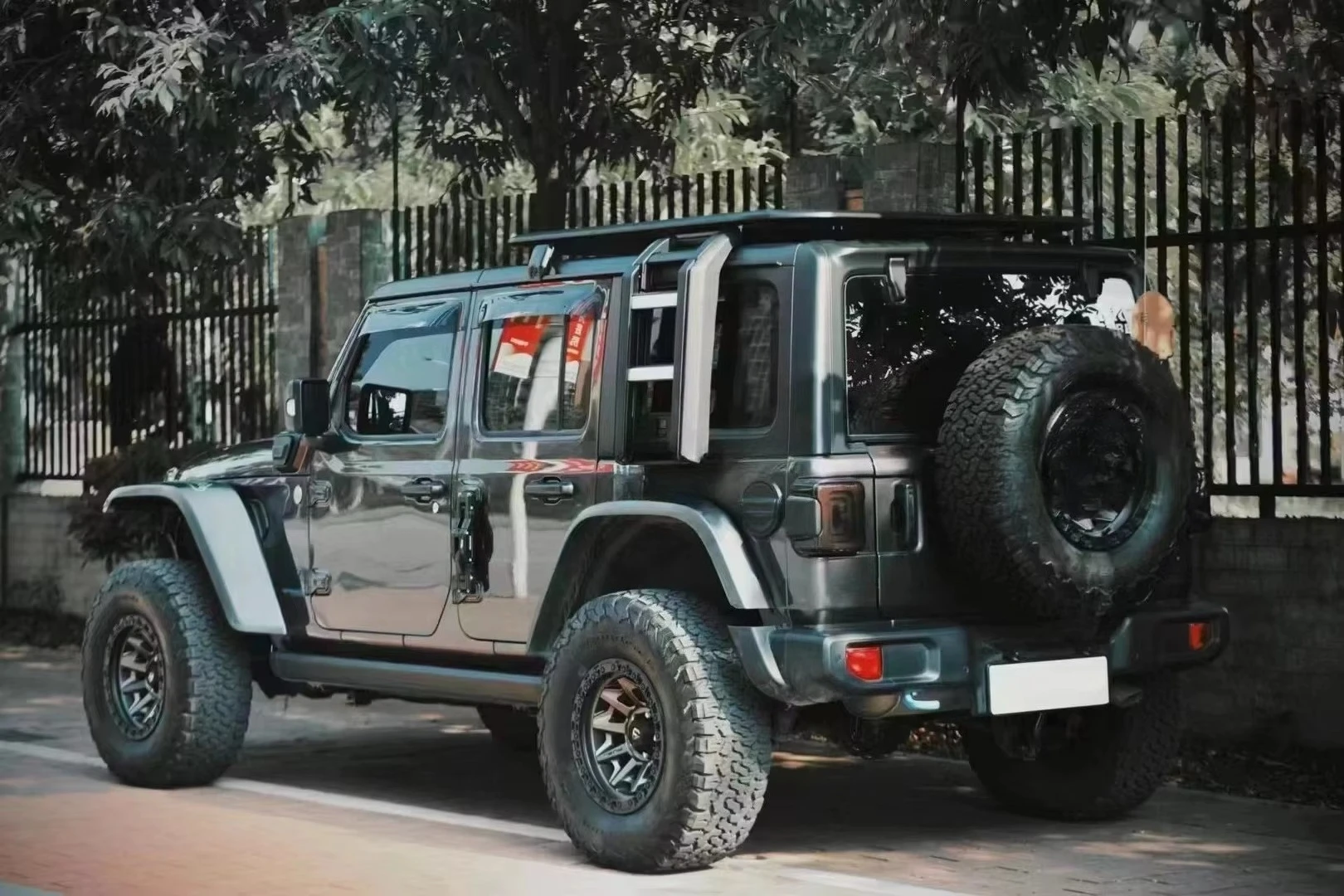 LUMA 4x4 Car Offroad Accessories Car Aluminum Cargo Carrier Roof Rack With Ladder for Wrangler JL 2018+ Jk 2007-2017