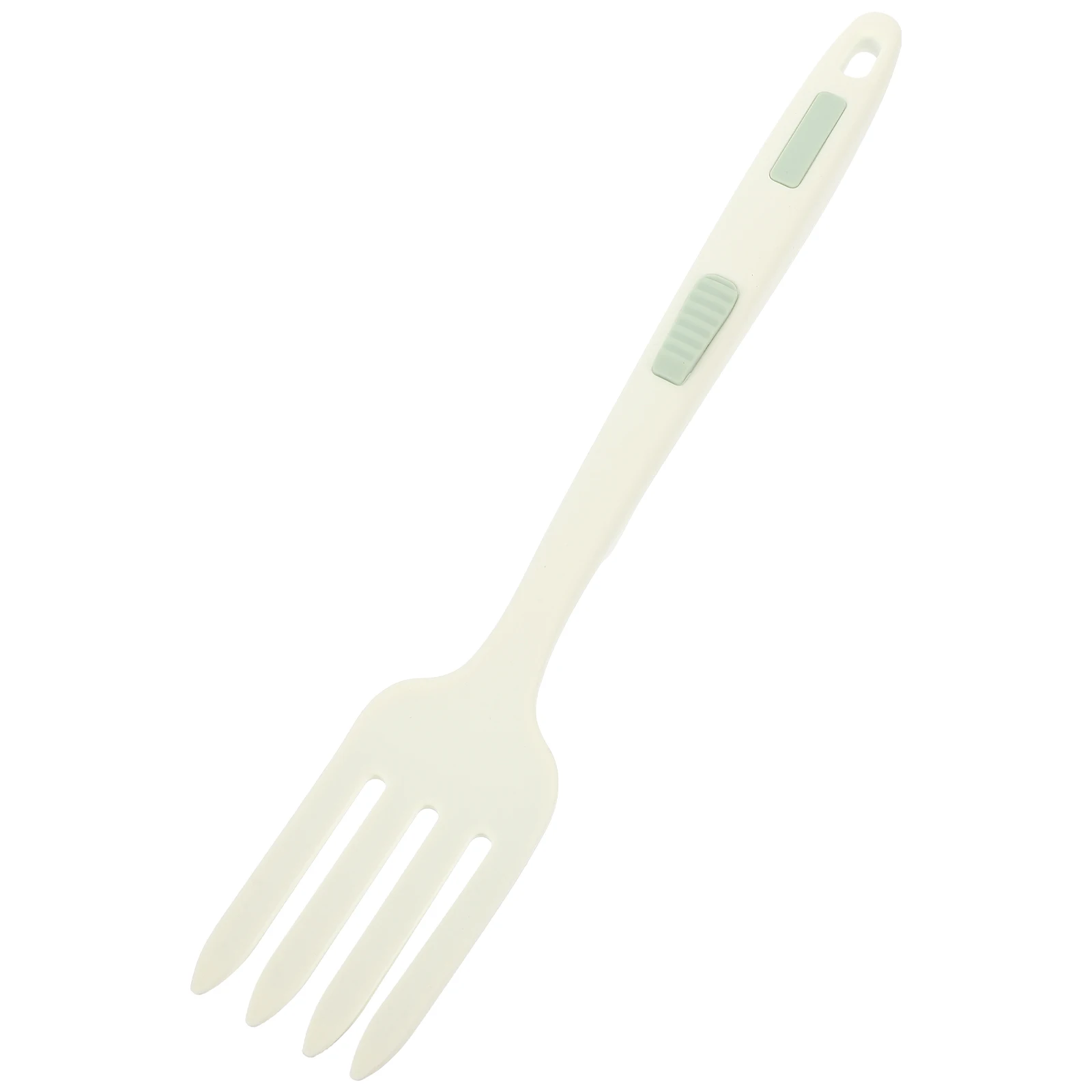 

1pc Silicone Fork Pasta Server Salad Utensils Reusable Cooking Food Washable Large Ergonomic Kitchen Supply Mix Graceful Curve