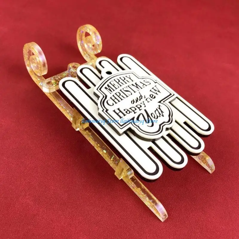 573B قالب زينة عيد الميلاد قالب ديكور الحائط قالب صب الايبوكسي للديكور المنزلي