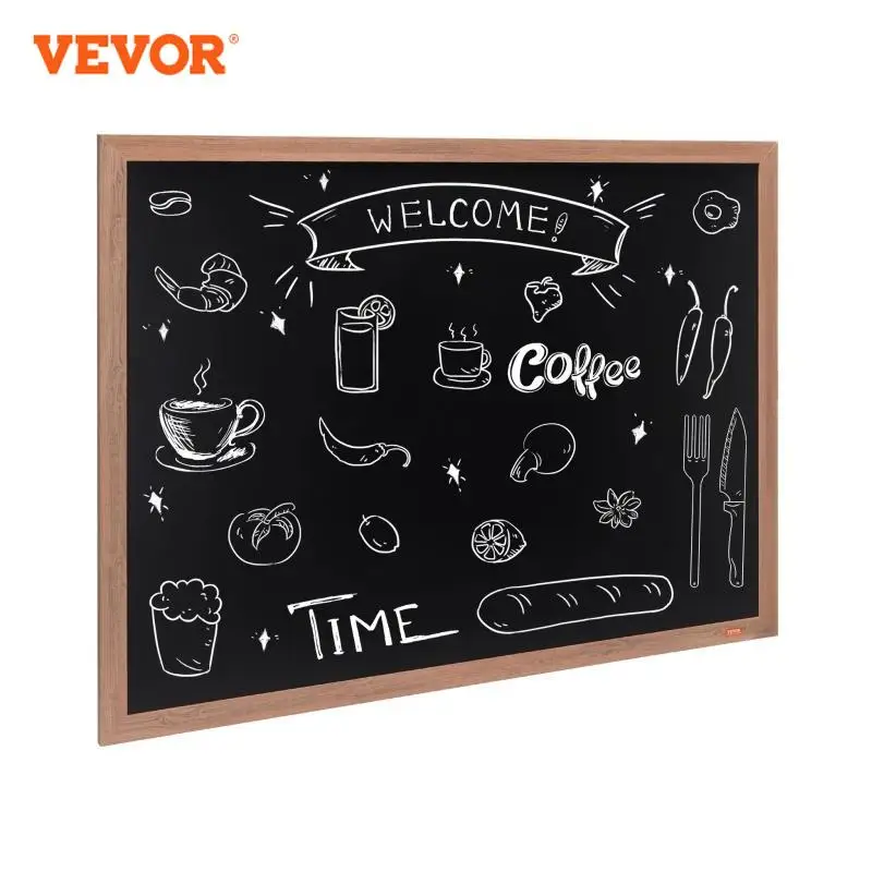 VEVOR Magnetic Chalk Board, Hanging Message Signs with Chalks & Eraser, Vintage Wooden Chalkboard Sign  Kitchen, Home Decor