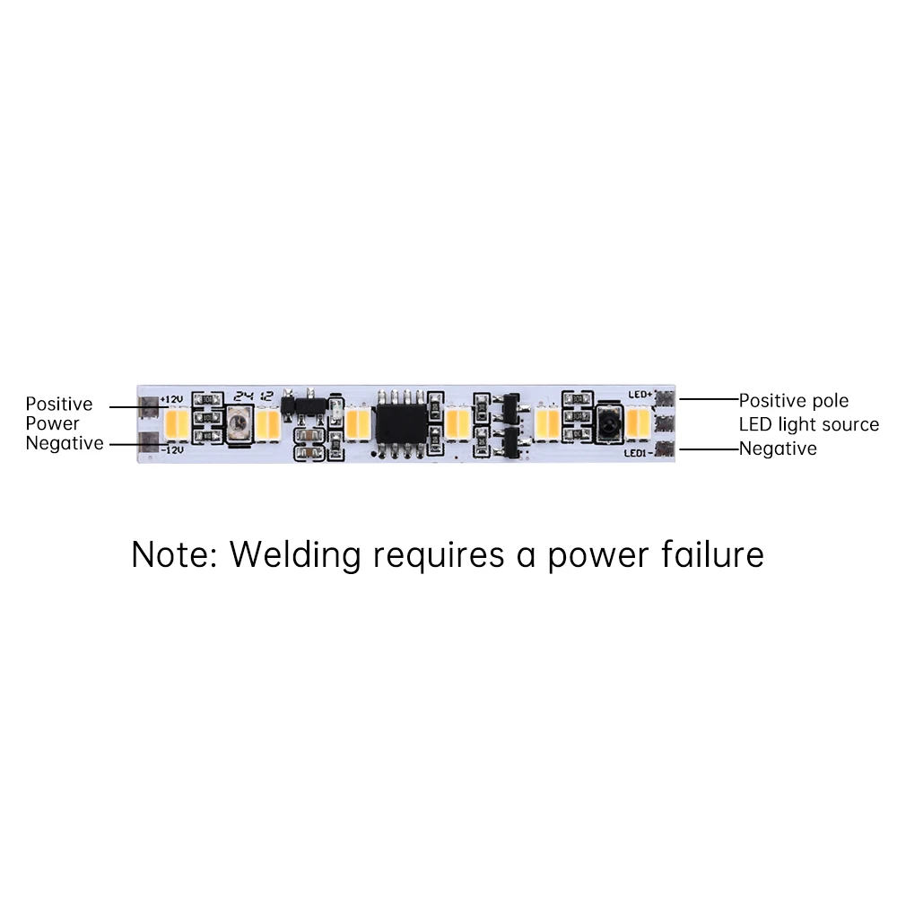 Sensor inframerah IR DC12V modul lampu LED Sensor sapu tangan beralih Sensor kehadiran manusia modul Sensor untuk lemari/kabinet pencahayaan