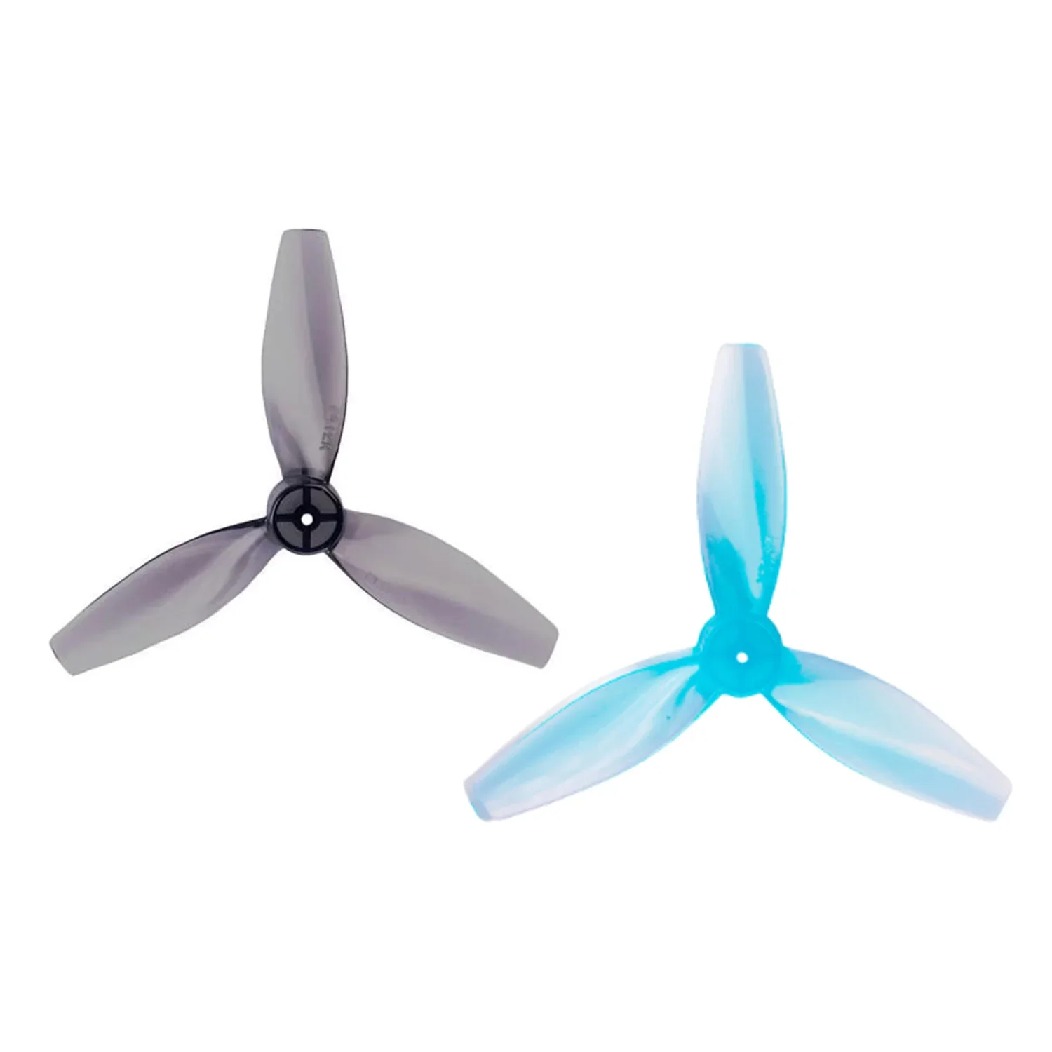 4 pares gemfan 2412 61mm 3 lâminas cw ccw hélice fpv 1.2mm buraco adereços para palito de dente fpv rc drone 8520 motor escovado