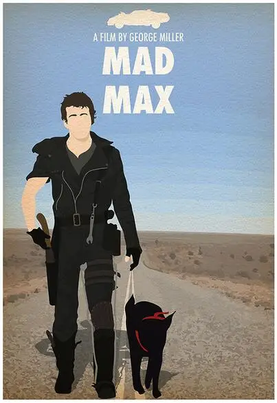 

MAD MAX Minimalist Minimal Film Movie Picture Art Film Print Silk Poster for Your Home Wall Decor 24x36inch