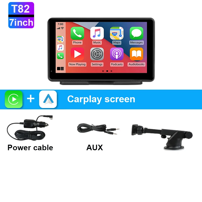 7/10 inch Carplay Auto Smart Screen Multimedia Videospeler Draadloze Carplay Android Auto Autoradio voor Apple Android Stereo