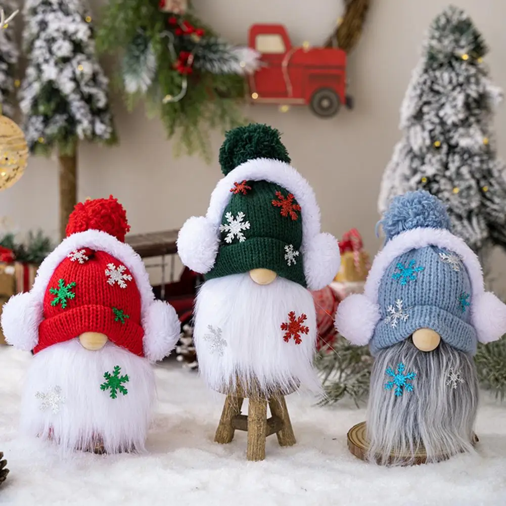 Christmas Doll Cozy on Christmas Day Festive Christmas Gnome Dolls Adorable Home Decorations Ornaments for A Merry Holiday