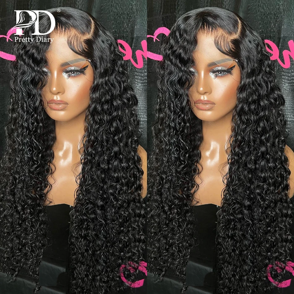 30 Inch Curly 250% Loose Deep Wave 13x4 HD Transparent Lace Frontal Wig 5x5 Glueless Closure Wigs Human Hair For Women