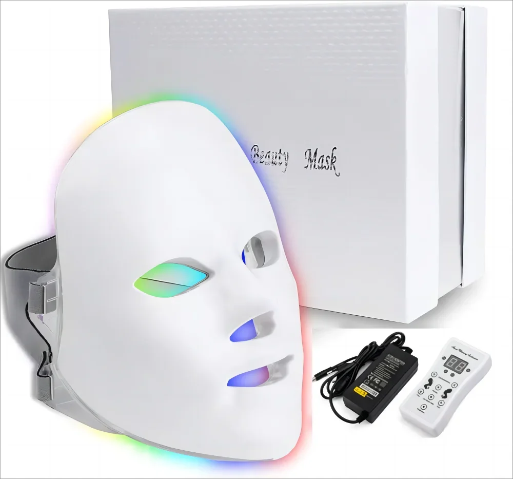 7obecnie lumineux LED masque phototh gustapie soin de la dedi anti - acné machine masque visage cou beauté