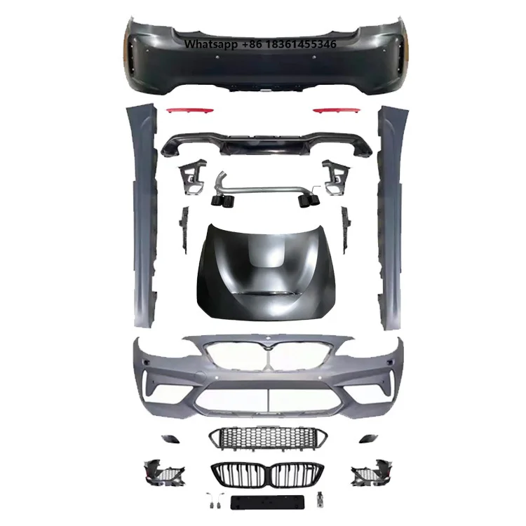 For 2 Series 2014  New Factory Sales F22 F23 Upgrade M2C GTS Style Body Kit Front/Rear Bumper Side Skirts Hood Grill