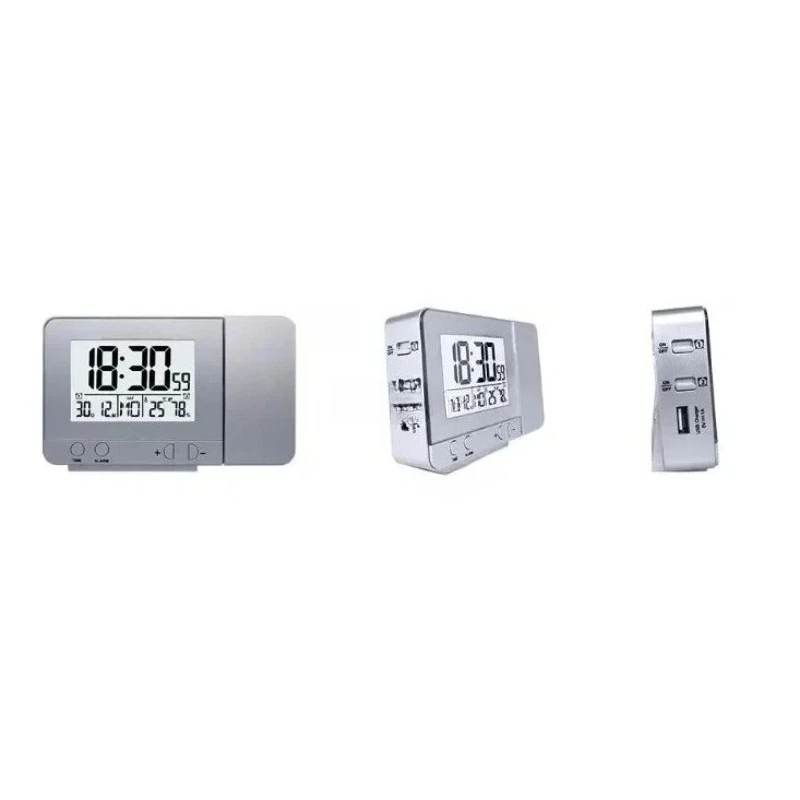 New Projection Alarm Clock Digital Date Snooze Function LED